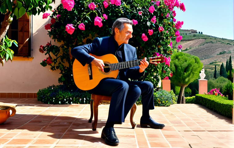모바일 전자 악보 리더 - Classical Guitarist in Spain**

"A professional classical guitarist, fully clothed in appropriate co...