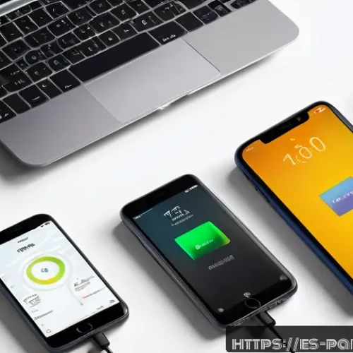 포터블 파워뱅크 용량 계산 - A detailed infographic-style digital illustration showing a variety of common electronic devices pop...